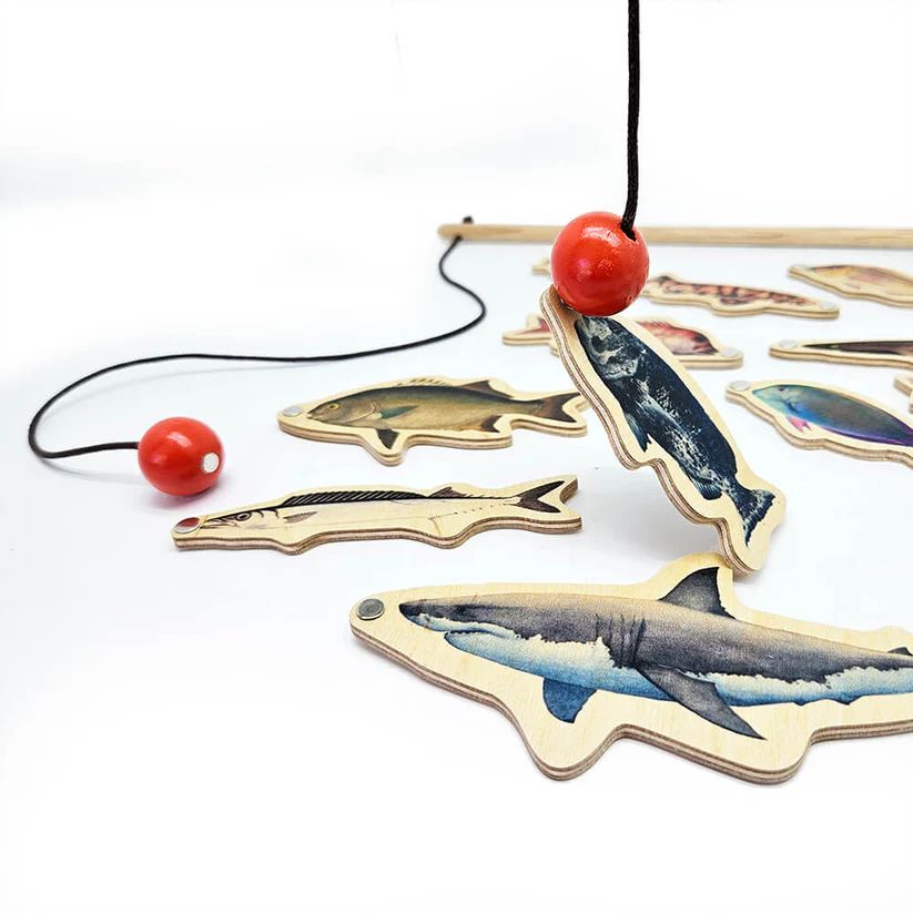Envirokid Wooden Magnetic Fishing Game Toys Envirokid