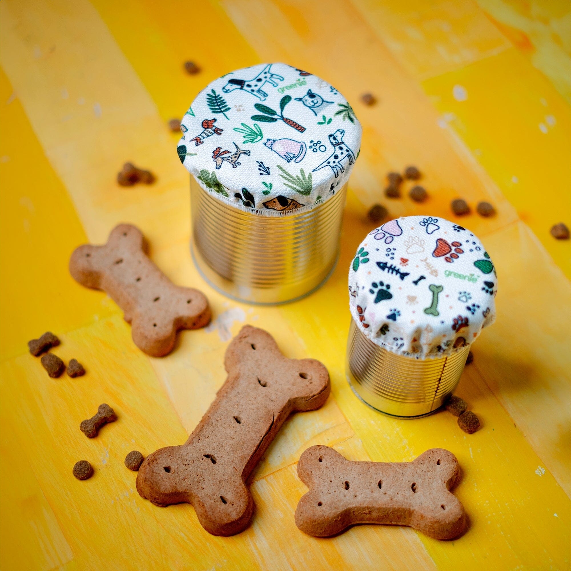 Greenie UniPet Tin Covers (set fo 2) Food Storage Greenie