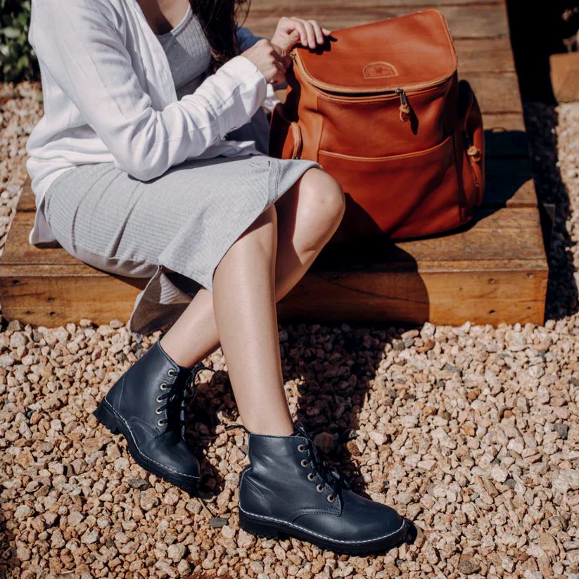 Groundcover Berlin Ladies Boot - Navy Boots Groundcover