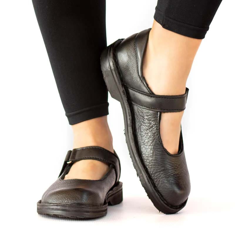 Groundcover Ladies Mary-Jane Shoe - Black Shoes Groundcover
