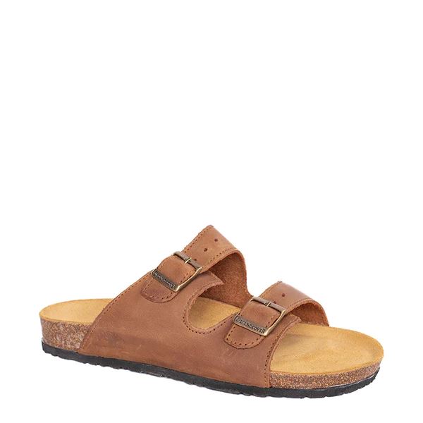 Groundcover Palma Unisex Whisky Leather Sandal Sandals Groundcover