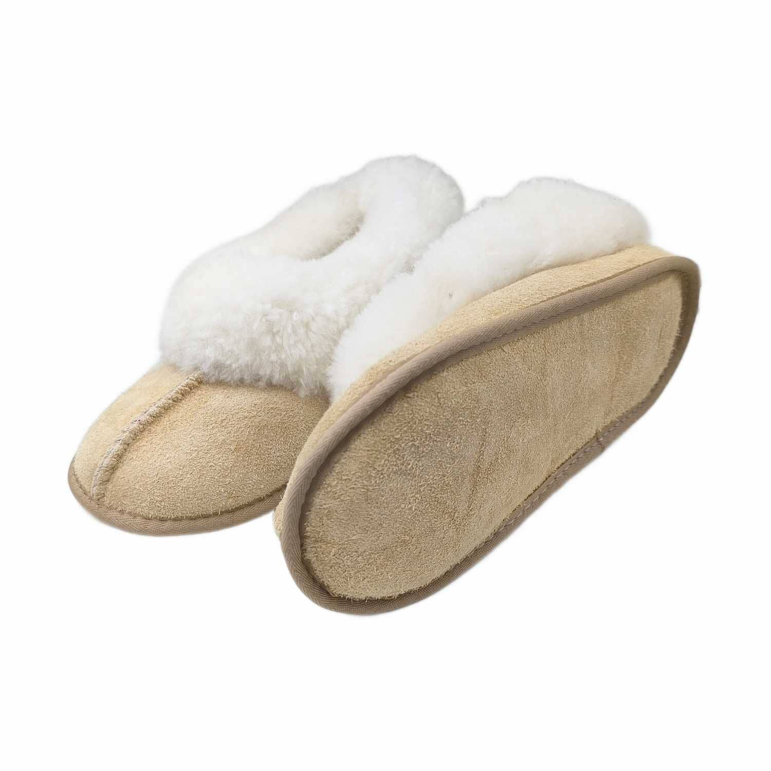 KARU Cosy Soft-Sole Sheepskin Slippers - Sand Full Slippers KARU