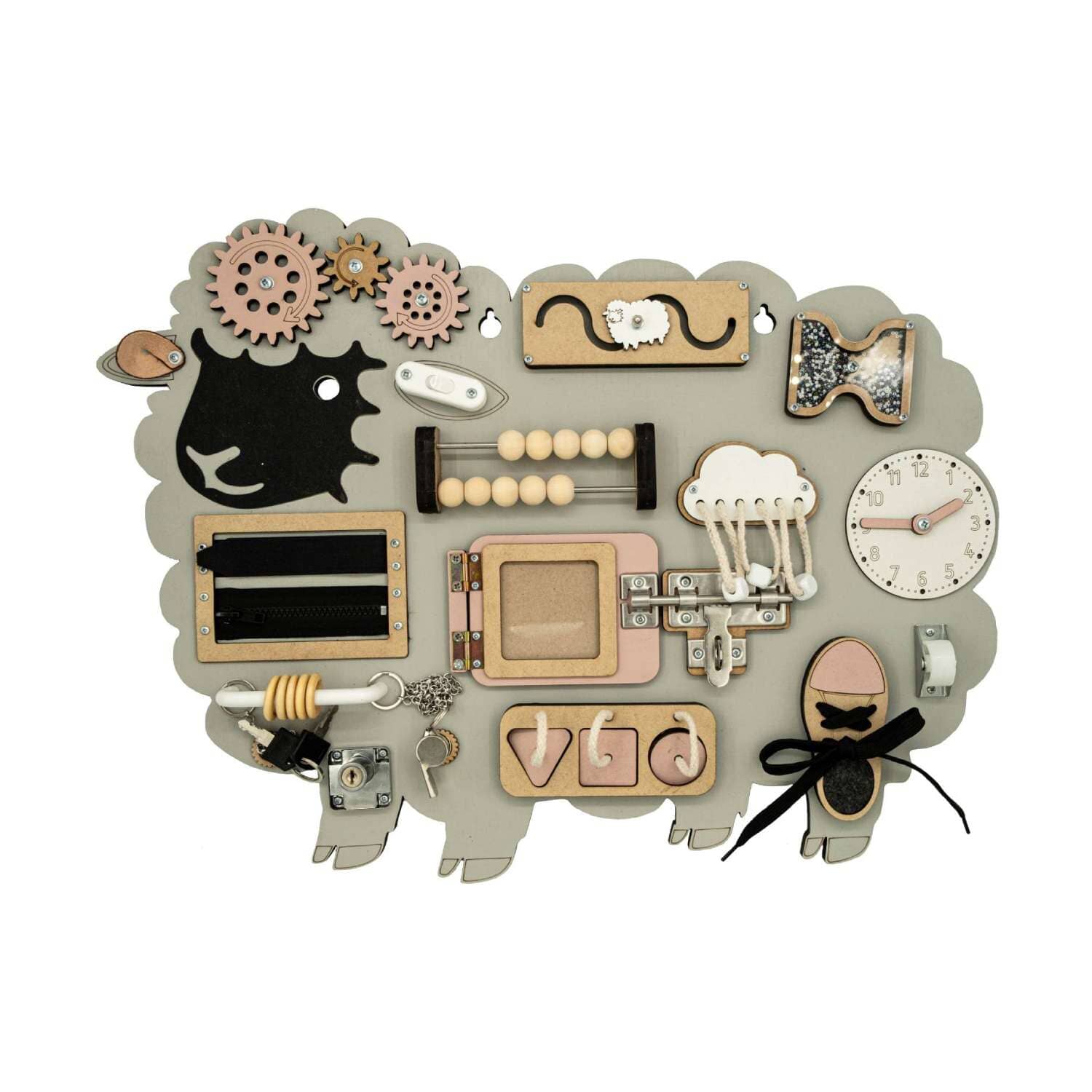 Kiani Large Sheep Activity Board Toys Kiani pink