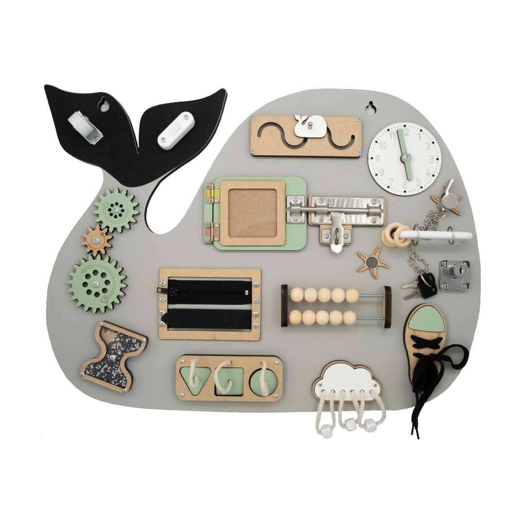 Kiani Large Whale Activity Board Toys Kiani green