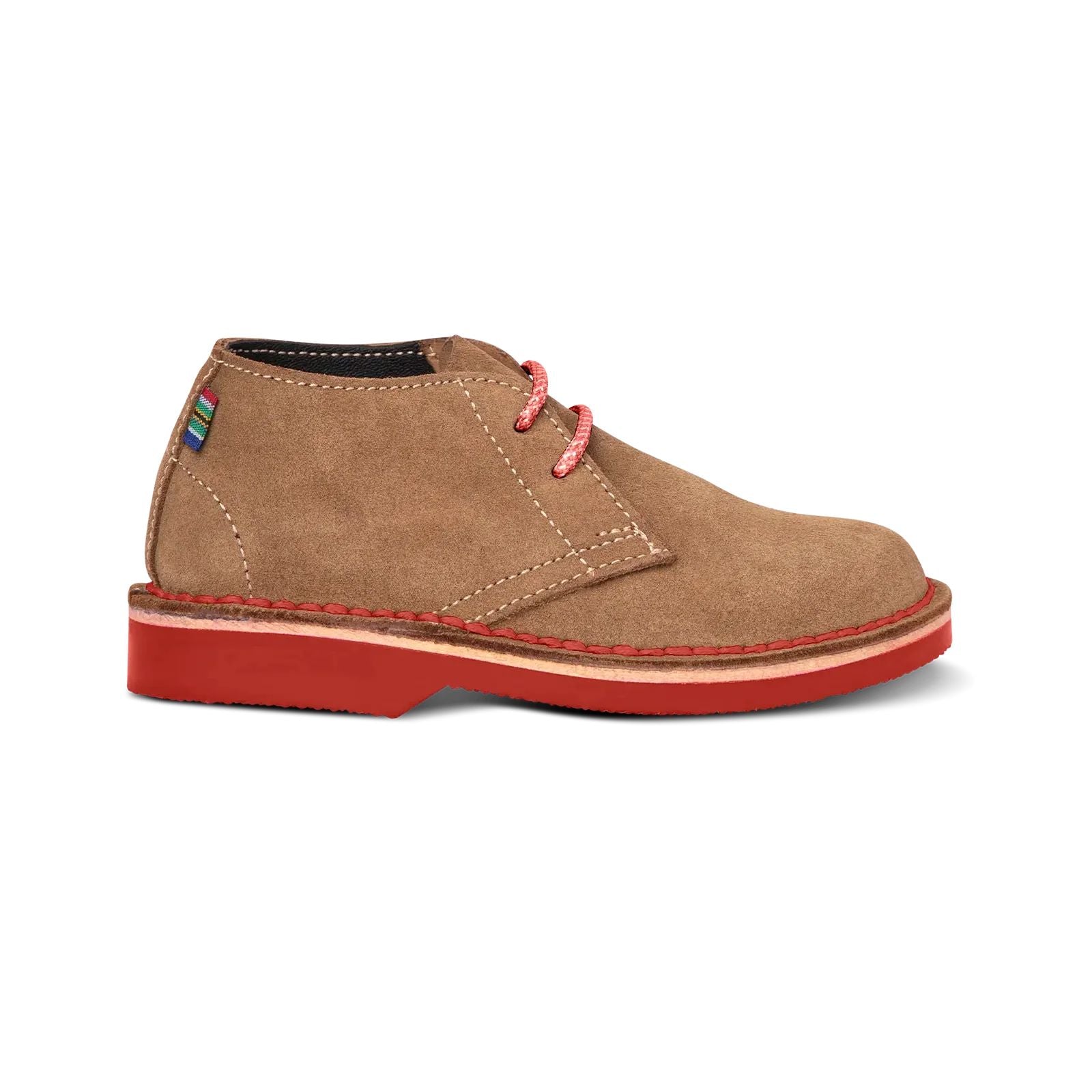 Traditional Heritage Kids Leather Shoe Shoes Veldskoen Logan the Lion (red sole) 9