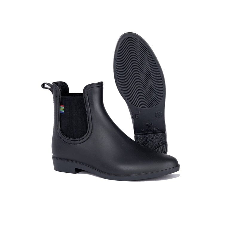 Veldskoen Ladies Gumboot Black Shoes Veldskoen