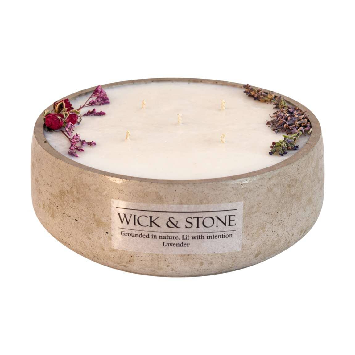 Wick & Stone Essential Oil Infused Artisanal Candle - 1kg Candles Wick & Stone Lavender
