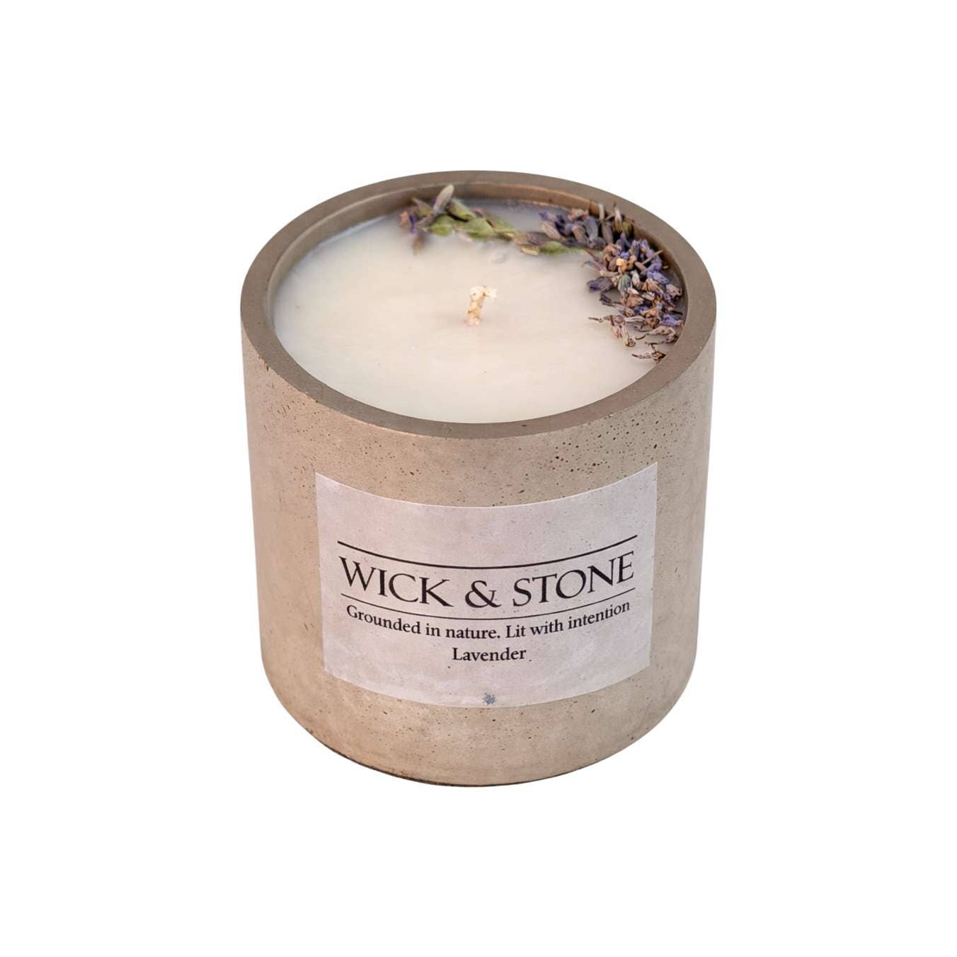 Wick & Stone Essential Oil Infused Artisanal Candle - 250g Candles Wick & Stone Lavender