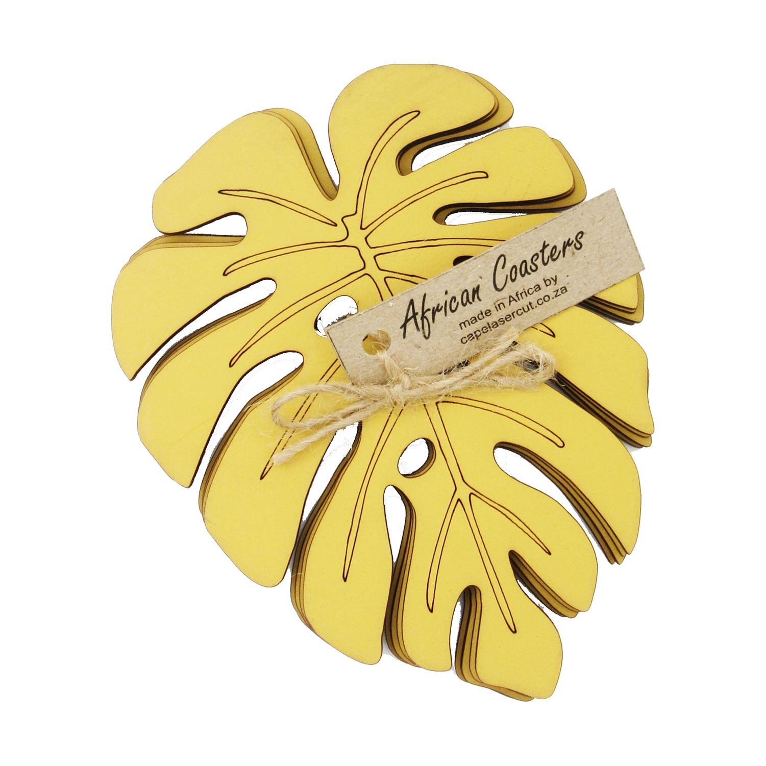 Cape Lasercut Delicious Monster Coaster Sets Tableware Cape Lasercut yellow