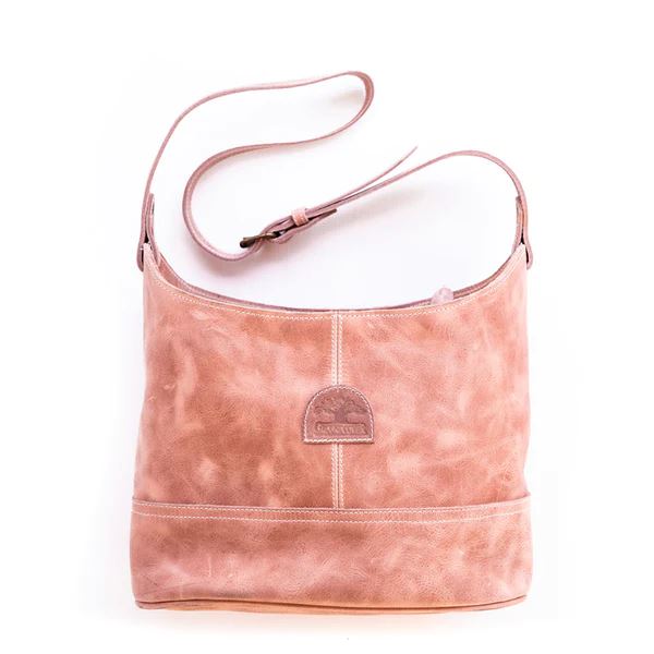 Groundcover Leather Bucket Bag Bags & Handbags Groundcover antique pink
