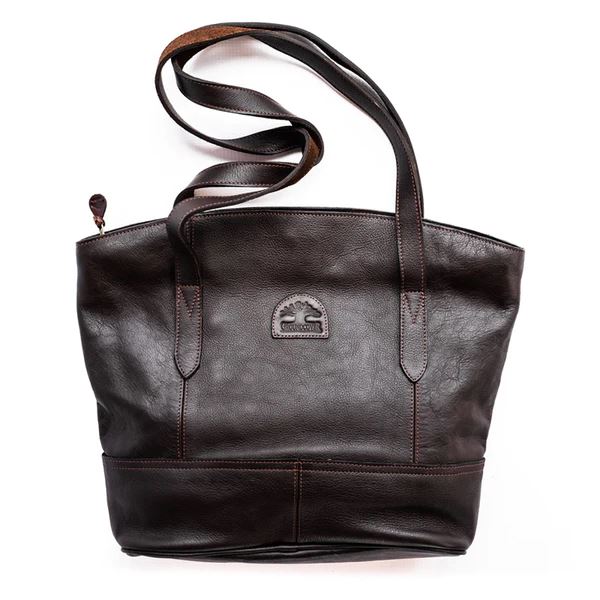 Groundcover Leather Shopping Bag Bags & Handbags Groundcover brown