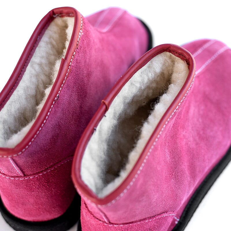 Groundcover Pink Wool Ankle Boot Boots Groundcover