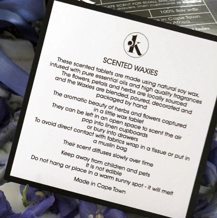 Jacqui K Lavender, Lemon & Rosemary Soy Wax Tablet Home Fragrances Jacqui K