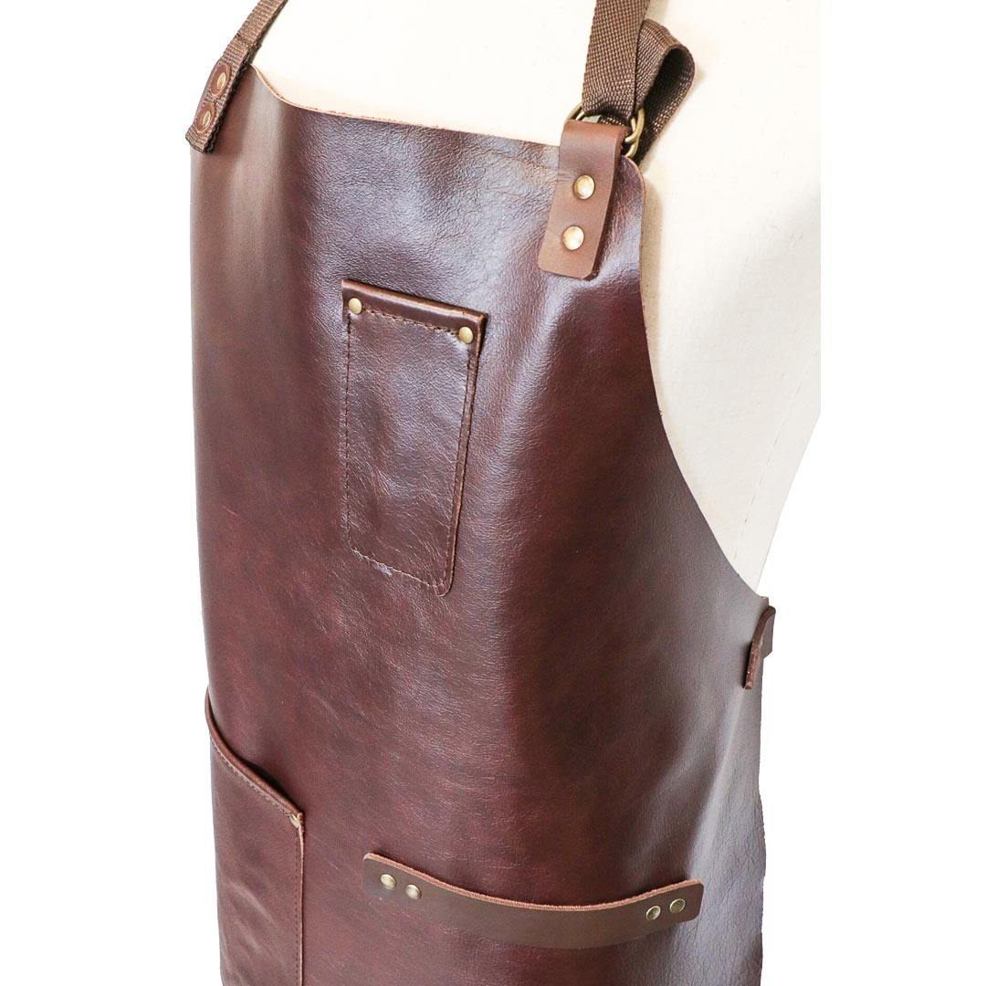 PdJ Leather Aprons Aprons Pieter de Jager Brown No Branding