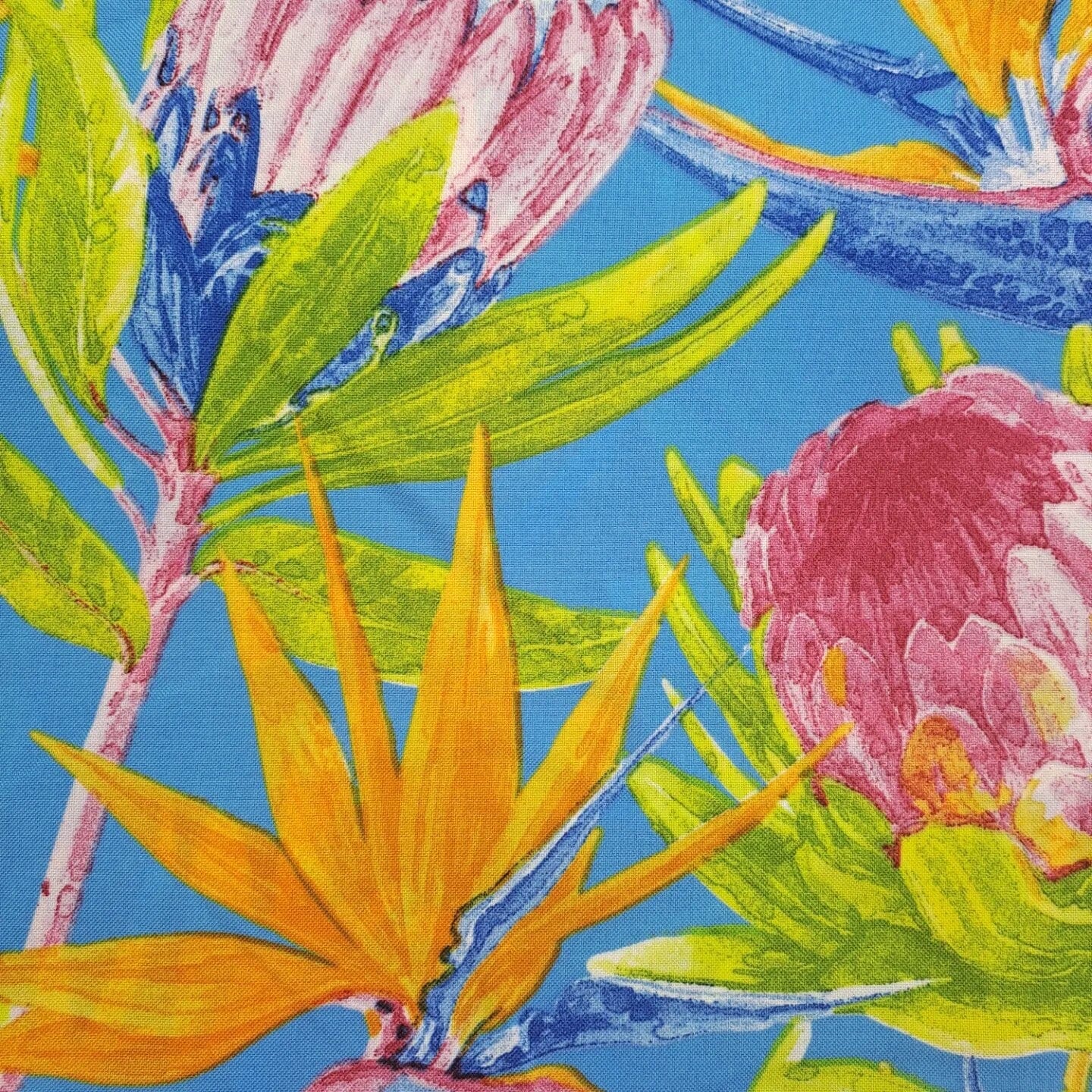 TraDishNal Protea Table Cloth Tableware TraDishNal 4 seater Blue Strelitzia