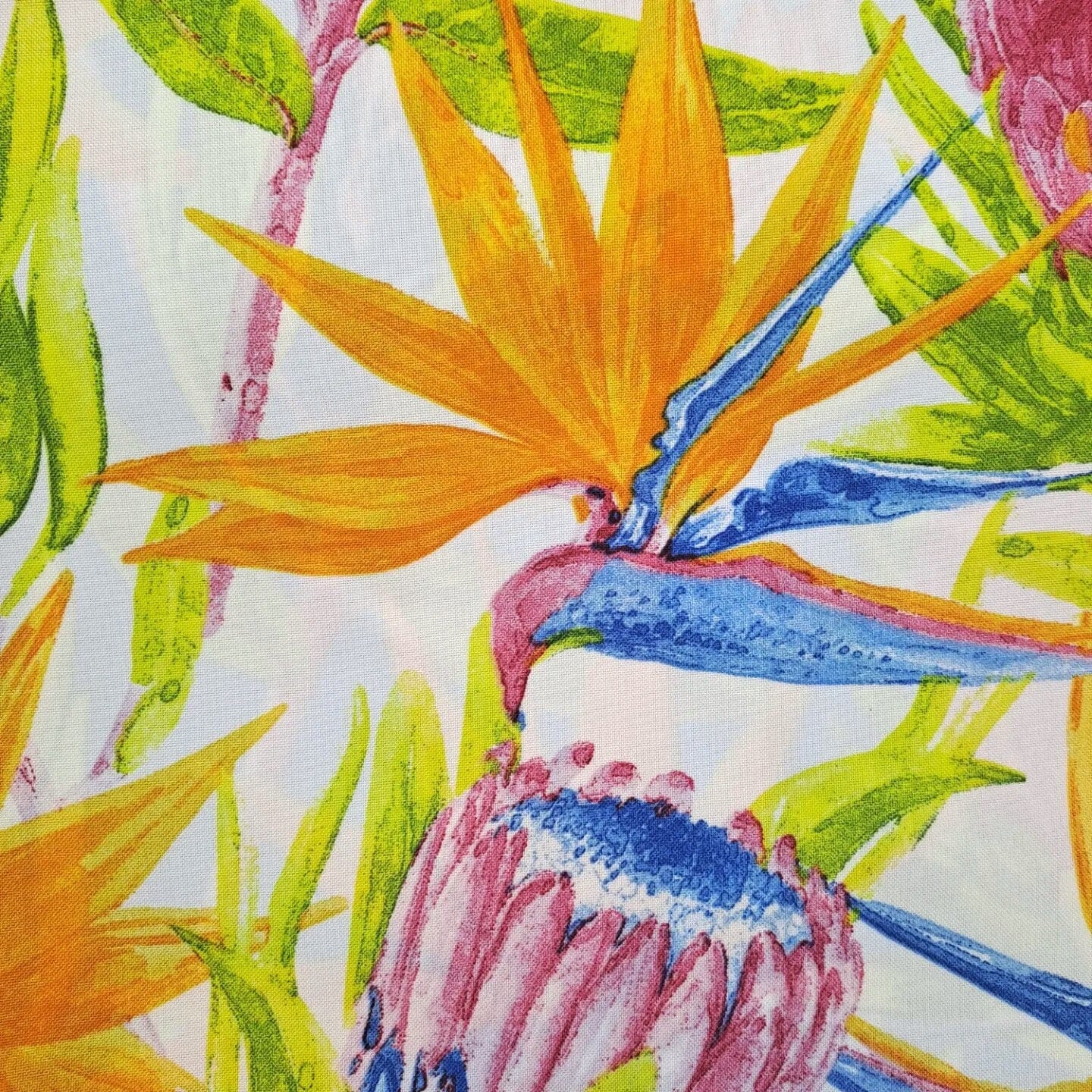 TraDishNal Protea Table Cloth Tableware TraDishNal 4 seater White Strelitzia