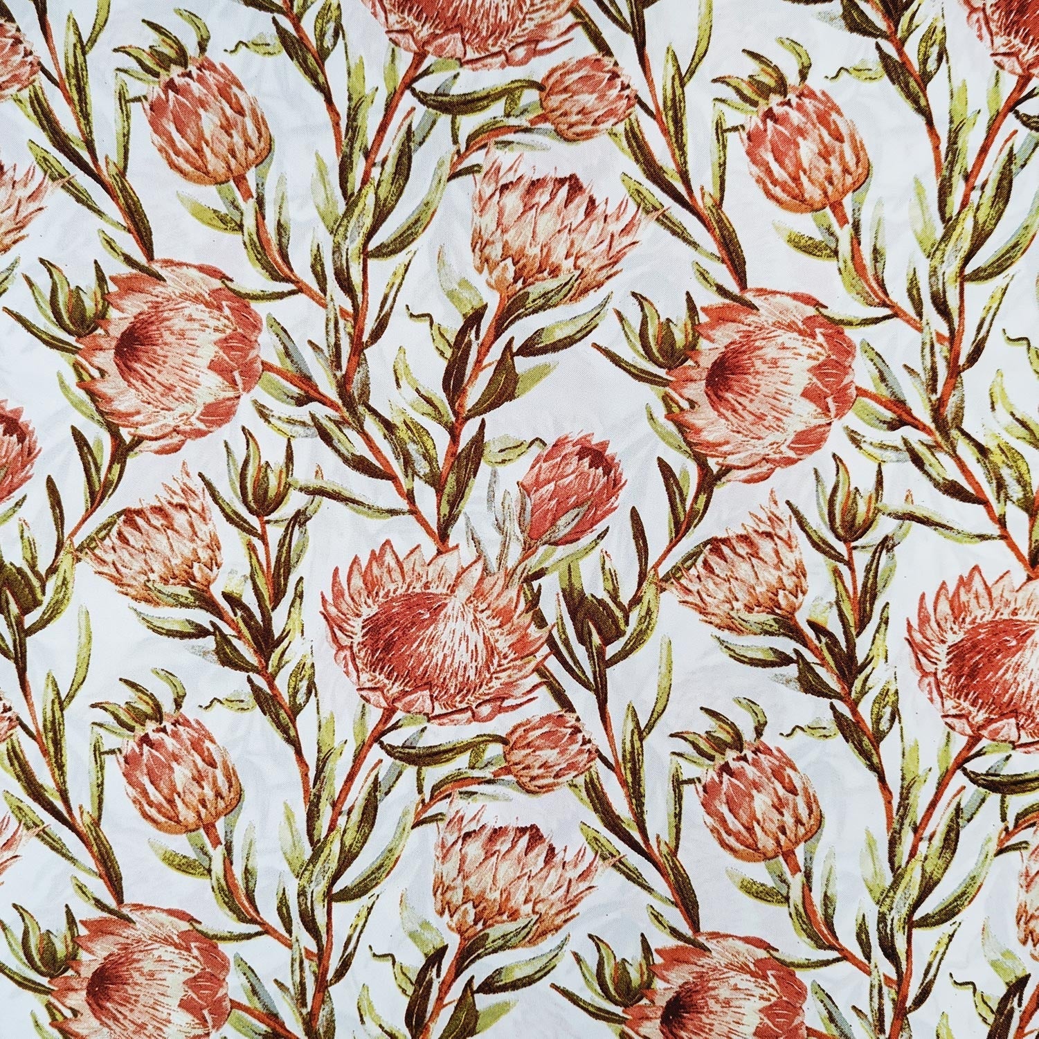 TraDishNal Protea Table Cloth Tableware TraDishNal 4 seater White Protea