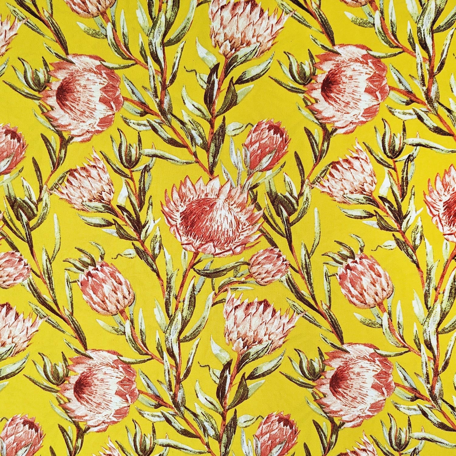 TraDishNal Protea Table Cloth Tableware TraDishNal 4 seater Yellow Protea