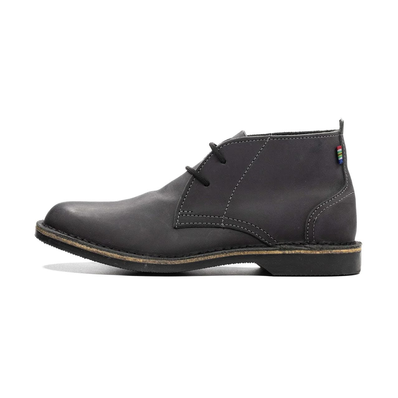 Veldskoen Chukka Charcoal Leather Boot Shoes Veldskoen