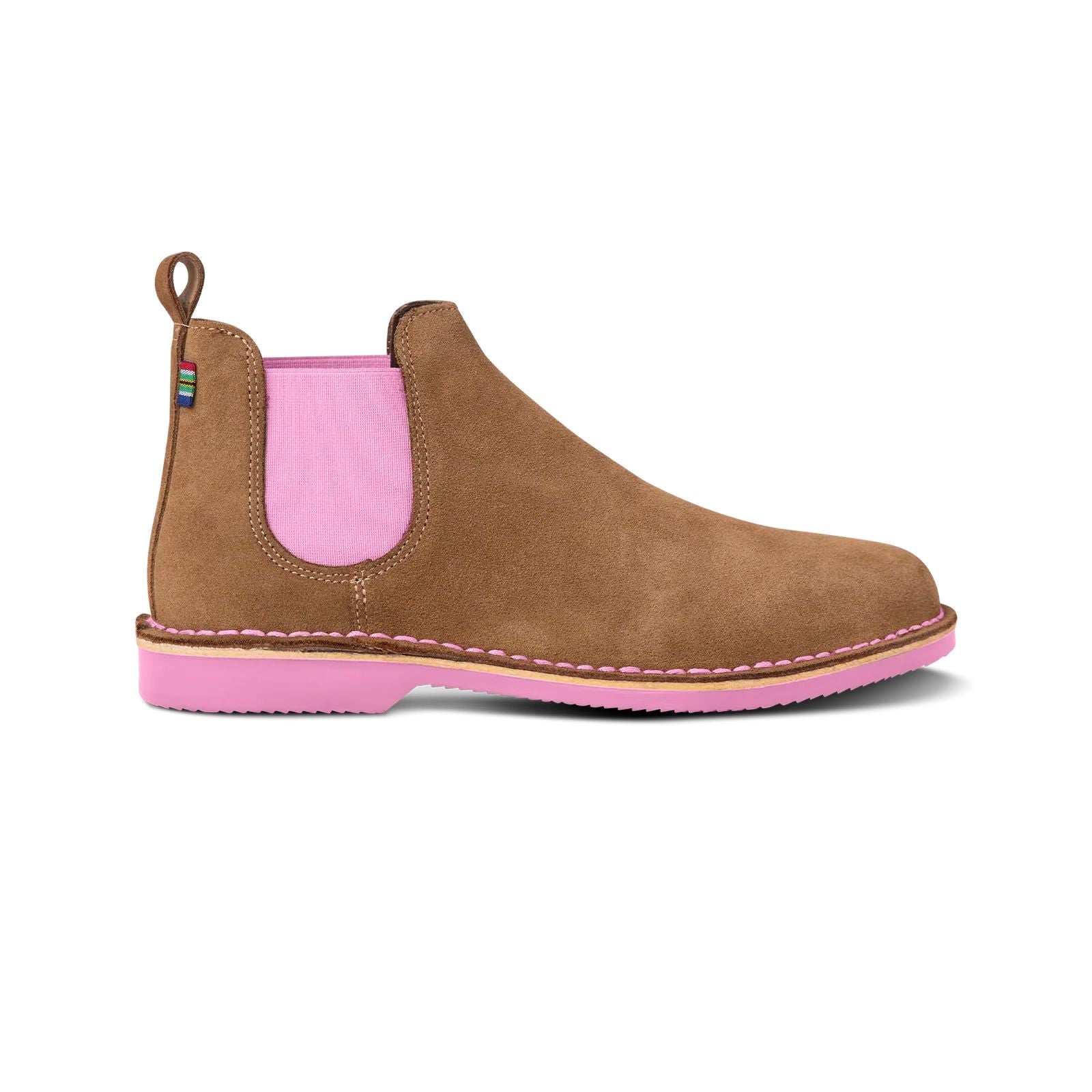 Chelsea Leather Boot Shoes Veldskoen Uhambo Pink 3 