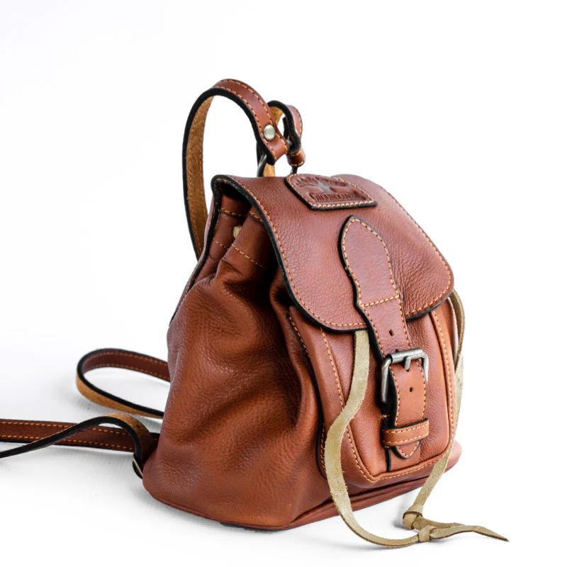 Groundcover Leather Tiny Rucksack Backpacks Groundcover tan 