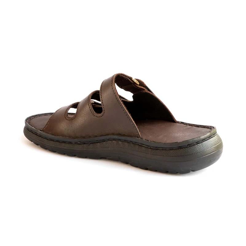 Groundcover Mens Centurion Leather Sandal - Brown Sandals Groundcover 