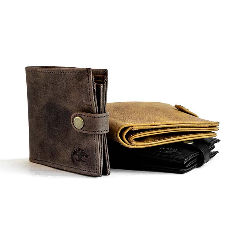 Mens Large Leather Wallet | Full-Grain Veg-Tanned | Groundcover | Made ...