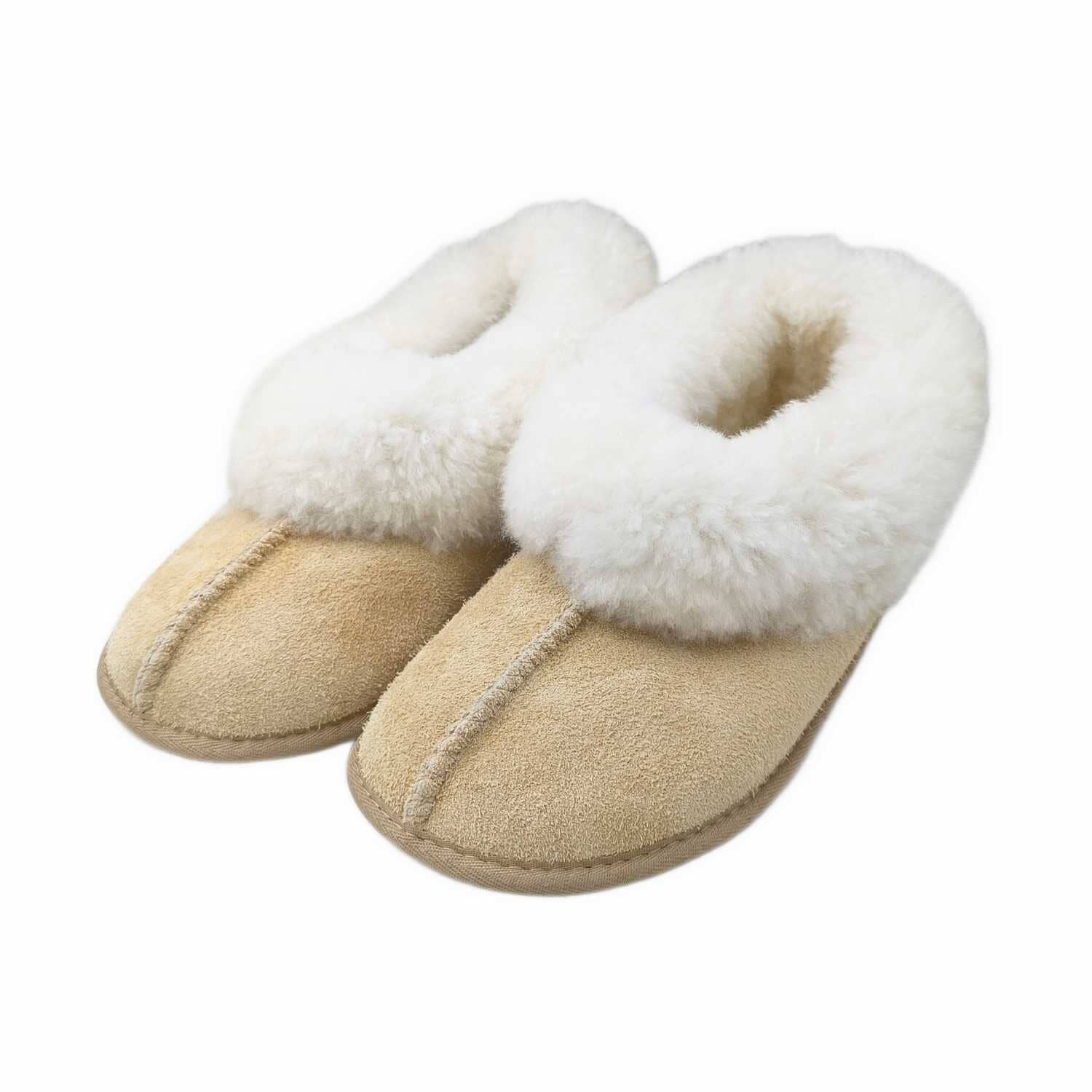 KARU Cosy Soft-Sole Sheepskin Slippers - Sand Full Slippers KARU