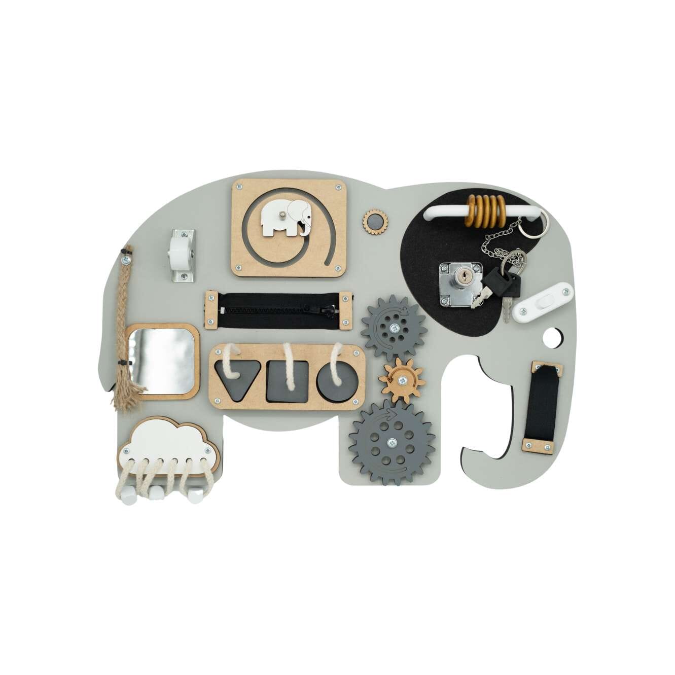 Kiani Small Elephant Activity Board Toys Kiani grey