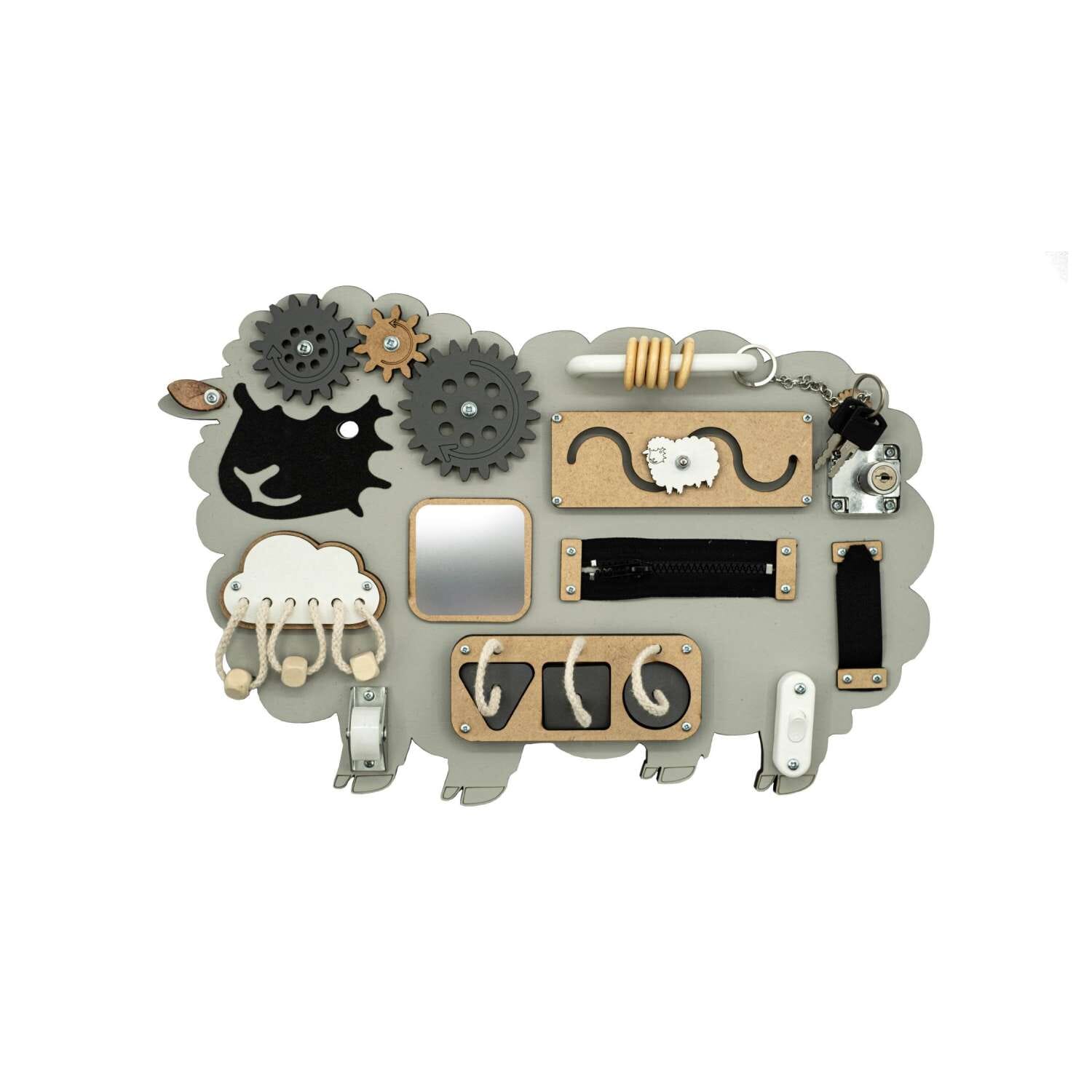 Kiani Small Sheep Activity Board Toys Kiani grey