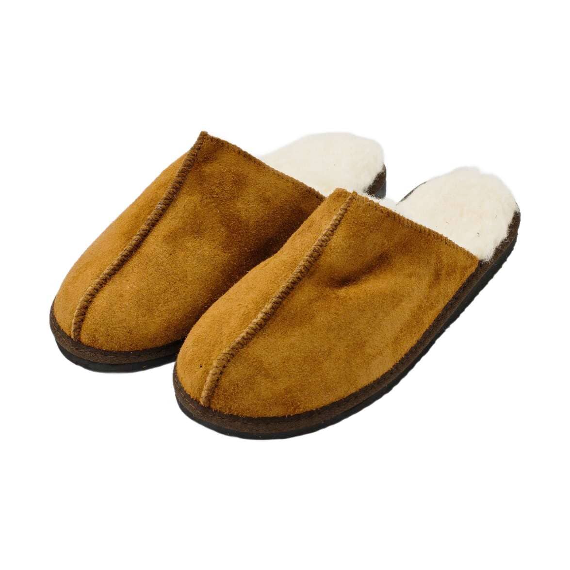 Mule Suede Slippers - Caramel Mule Slippers KARU 