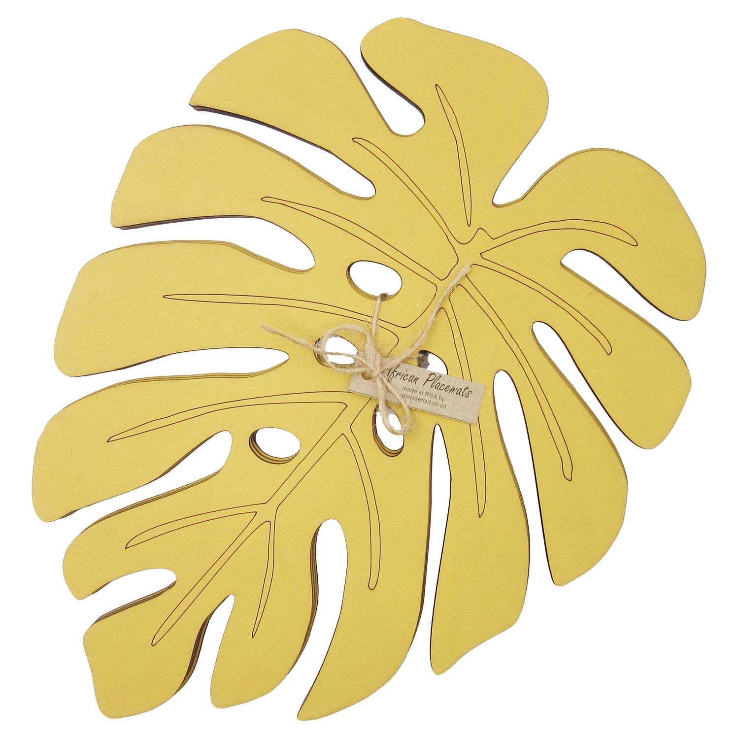 Cape Lasercut Delicious Monster Placemat Sets Tableware Cape Lasercut yellow 