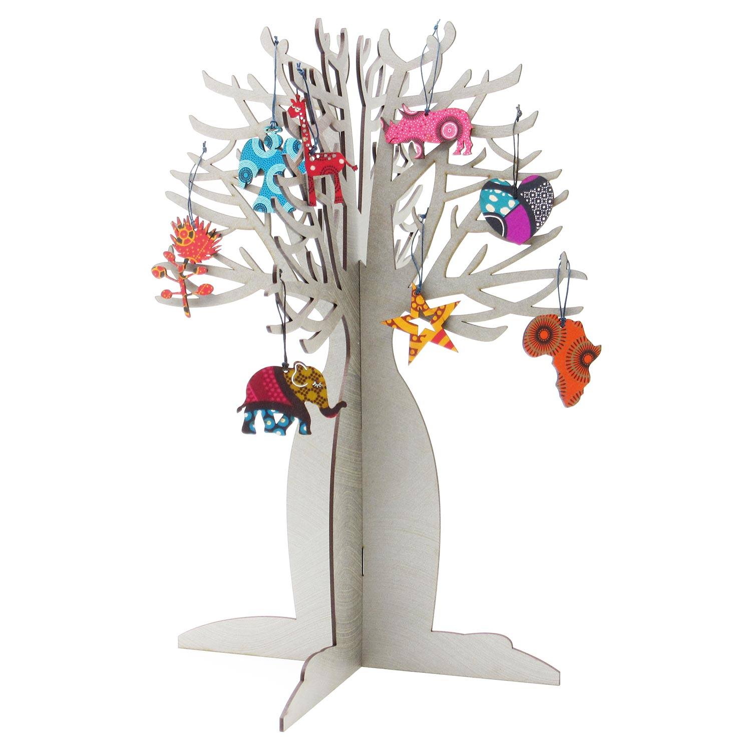 Cape Lasercut Silver Baobab Tree & Decorations Tableware Cape Lasercut 