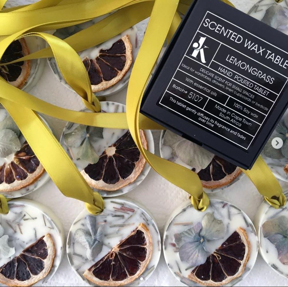 Jacqui K Lemongrass Soy Wax Tablet Home Fragrances Jacqui K 