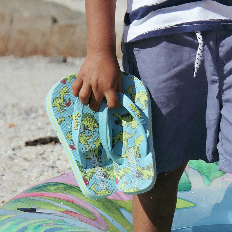 Plakkie Dinosaur Blue Kids Flip Flops Kids Shoes & Boots Plakkie 