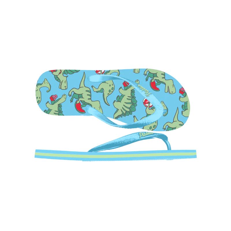 Plakkie Dinosaur Blue Kids Flip Flops Kids Shoes & Boots Plakkie 