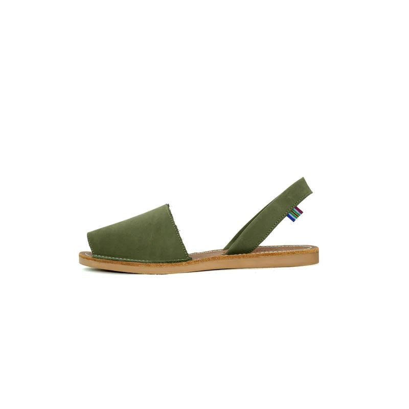 Veldskoen Namaqualand Aloe Olive Leather Sandal Sandals Veldskoen 